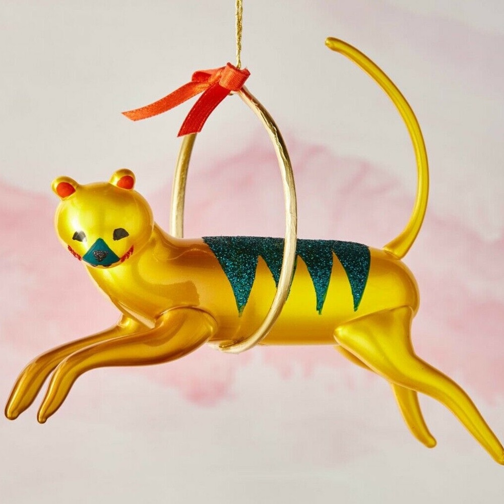 De Carlini Tiger Circus Christmas Ornament
